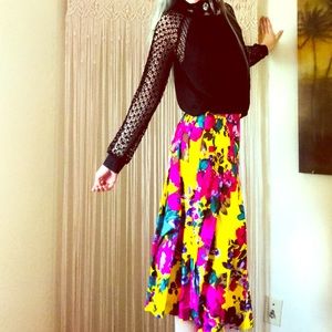 Long sleeve loft cut outs blouse